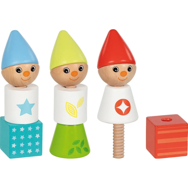 Set de 1 Blocs à visser, lutins - jouet à l'ancienne