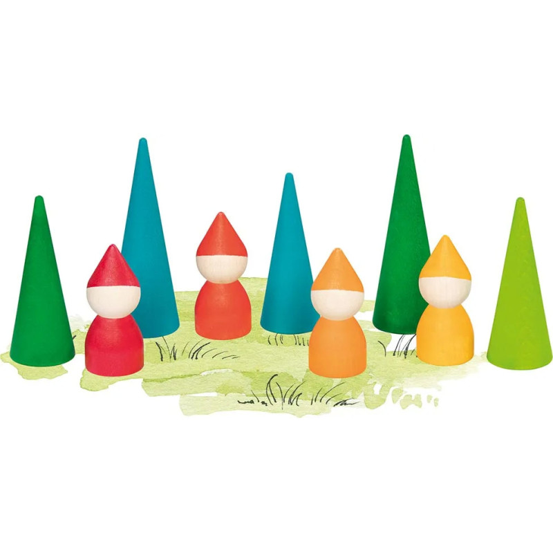 Set de 1 Forêt des lutins - jouet à l'ancienne