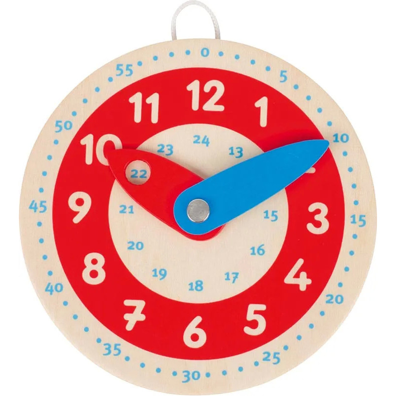 pièce 1 Horloge, apprendre à lire l'heure - jouet à l'ancienne