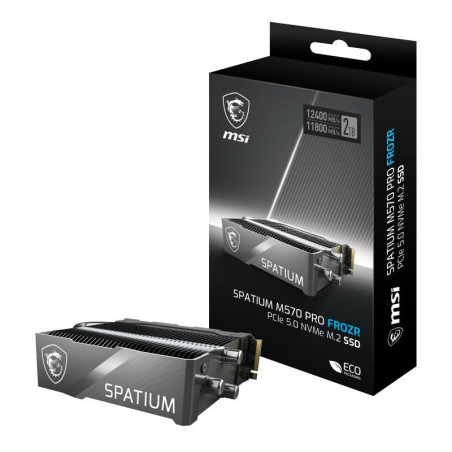 Disques SSD - MSI - SPATIUM M570 PRO PCIE 5.0 NVME M.2 2TB FROZR | Soul Rebel E-Shop
