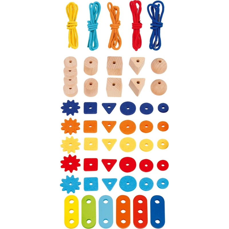 Set de 1 Mon jeu d´enfilage multicolore - jouet à l'ancienne