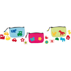 Sacs en feutrine à décorer avec des motifs - Jouet à l'ancienne - Disponible sur Soul Rebel E-Shop