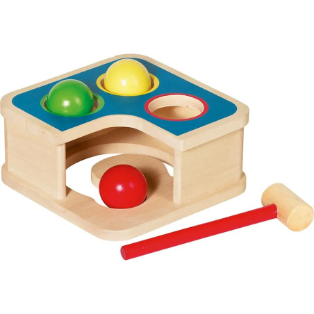 Jeu de maillet et toboggan à boules - Jouet à l'ancienne - Disponible sur Soul Rebel E-Shop