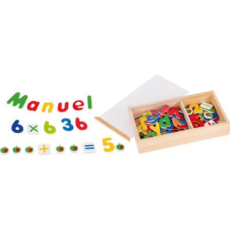 Aimants alphabet et chiffres - Jouet à l'ancienne - Disponible sur Soul Rebel E-Shop