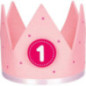 Set de 1 Couronne d'anniversaire rose - jouet à l'ancienne