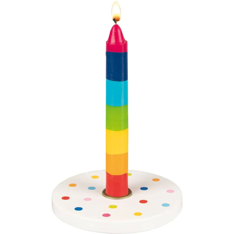 Display de 12 Porte-bougie anniversaire, confetti