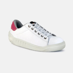 CHAUSSURES DE SECURITE BASSES PARADE JAMMA BLANC/ROSE EN ISO 20345 : 2011 S3 SRC