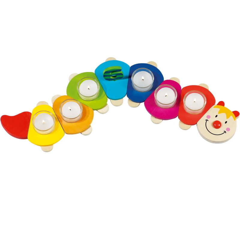 Set de 1 Chenille anniversaire Camila - jouet à l'ancienne