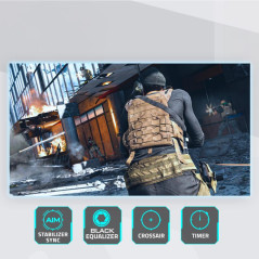 Écrans plats de PC - GIGABYTE - M27QA ICE 27" Moniteur de jeu QHD - 2560 x 1440, 180Hz, 1ms, 350 cd/m², FreeSync, Display HDR400