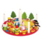 Set de 1 Couronne d´anniversaire avec set de figurines - jouet à l'ancienne