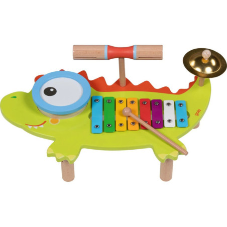 Table musicale crocodile avec livret de partitions - Jouet à l'ancienne - Disponible sur Soul Rebel E-Shop