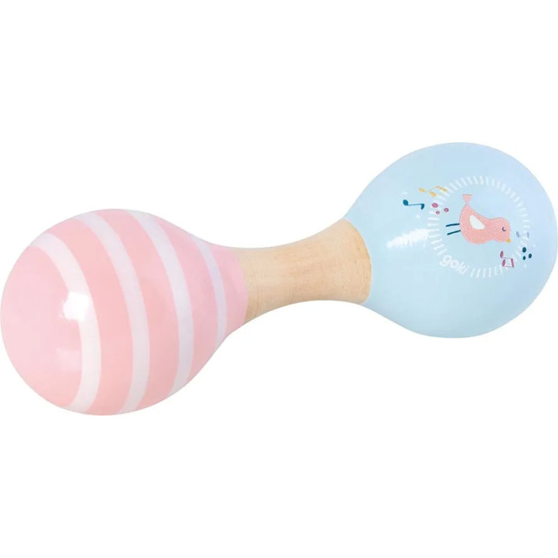 pièce 1 Doubles Maracas l'oiseau - jouet à l'ancienne