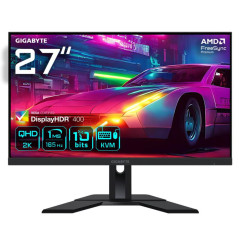 Écrans plats de PC - GIGABYTE - M27Q Moniteur de jeu 27" QHD - 2560 x 1440, 170Hz, 0,5ms, 350 cd/m², FreeSync Premium, Display H