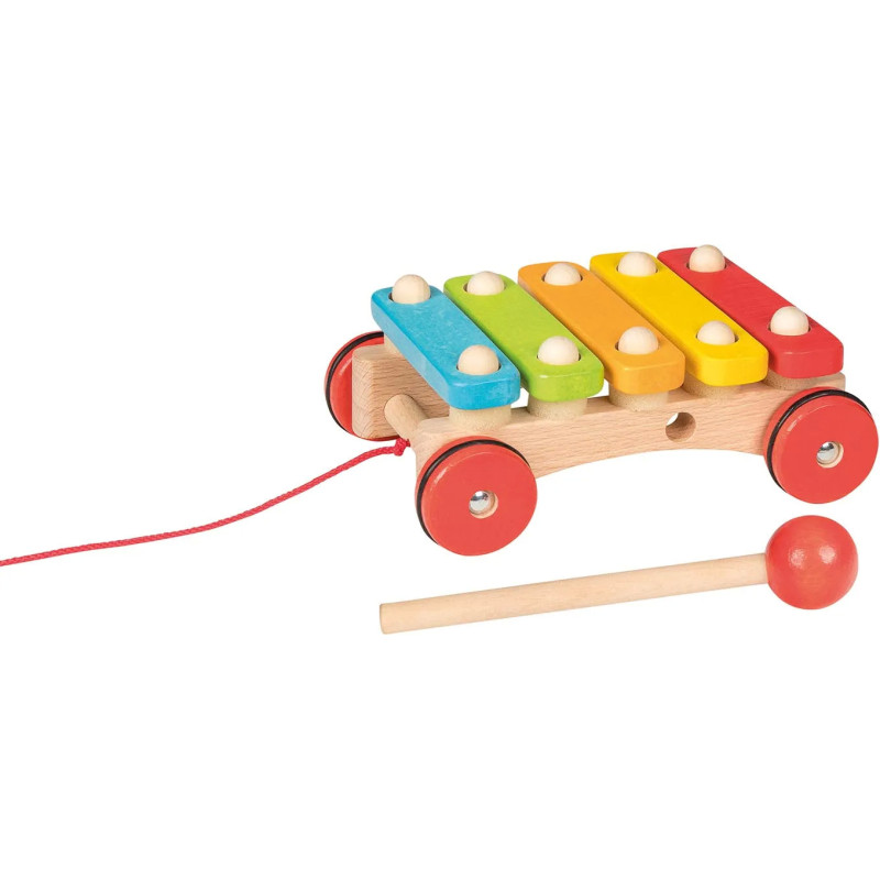 pièce 1 Xylophone à roulettes - jouet à l'ancienne