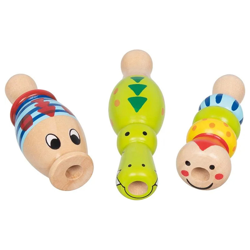 Set de 12 Sifflets animaux - jouet à l'ancienne