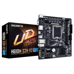 Cartes mères - GIGABYTE - H610M S2H V2 Carte mère - Prend en charge les processeurs Intel Core 14e génération, VRM numérique hyb