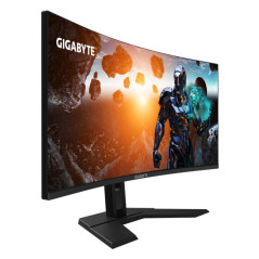 Écrans plats de PC - GIGABYTE - GS34WQC 34" Moniteur de jeu incurvé WQHD - 3440 x 1440, 120Hz, 1ms, 300 cd/m², FreeSync Premium,
