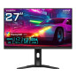 Écrans plats de PC - GIGABYTE - M27QA 27" Moniteur de jeu QHD - 2560 x 1440, 180Hz, 1ms, 350 cd/m², FreeSync Premium, HDR prêt, 