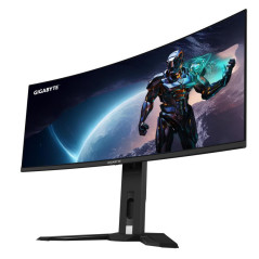 Écrans plats de PC - GIGABYTE - Moniteur de jeu courbé OLED WQHD MO34WQC2 de 34" - 3440 x 1440, 240Hz, 0.03ms, KVM, 250 cd/m², F