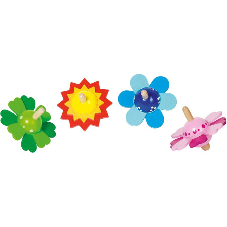 Toupies fleurs - Jouet à l'ancienne - Disponible sur Soul Rebel E-Shop