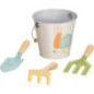 Set of 1 Bucket with Garden Tools, Snail Pattern - Old-Fashioned Toy