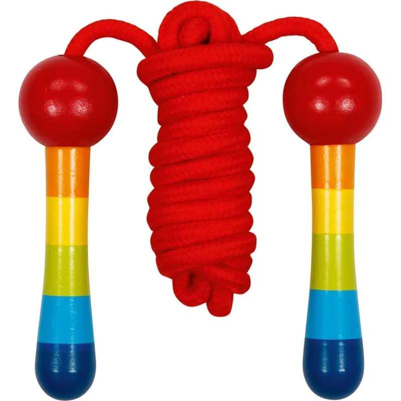 Set of 6 Rainbow Jump Ropes - Old-Fashioned Toy