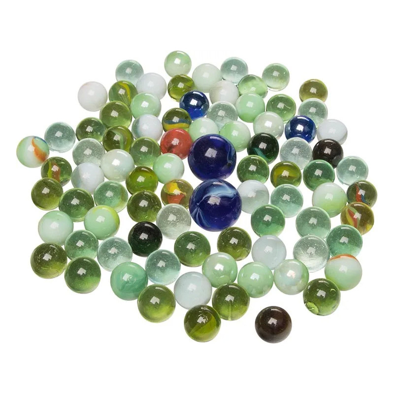 Set of 6 Glass Marbles - Old-Fashioned Toy