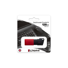 Lecteurs USB flash - Kingston Technology - 128GB USB3.2 Gen1 DataTraveler Exodia M (Noir + Rouge) | Soul Rebel E-Shop