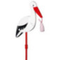 piece 1 Flowerpot decoration Stork with bassinet - old-fashioned toy