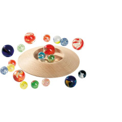 Jeu de billes avec plateau