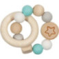 pièce 1 Hochet flexible étoile, turquoise - jouet à l'ancienne