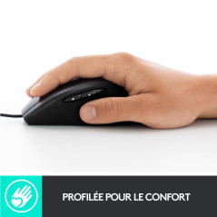 LOGITECH M500S Laser Filaire Noir - Souris