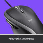 LOGITECH M500S Laser Filaire Noir - Souris
