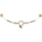 pièce 1 Chaîne de poussette avec clips – étoile, turquoise - jouet à l'ancienne