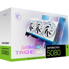 Cartes graphiques - MSI - GEFORCE RTX 5080 16G GAMING TRIO OC WHITE | Soul Rebel E-Shop