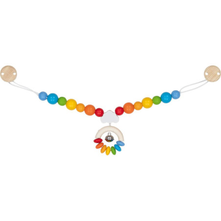 Chaîne de poussette avec clips – arc-en-ciel - Jouet à l'ancienne - Disponible sur Soul Rebel E-Shop