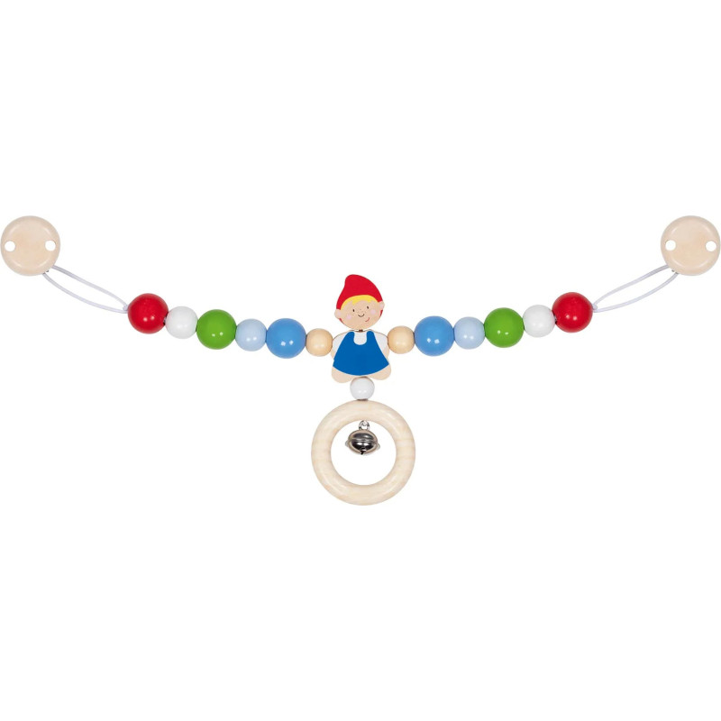 pièce 1 Chaîne de poussette avec clips – lutin - jouet à l'ancienne