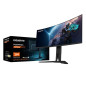Écrans plats de PC - GIGABYTE - Moniteur de jeu courbé OLED WQHD MO34WQC 34" - 3440 x 1440, 175Hz, 0.03ms, KVM, 250 cd/m², FreeS