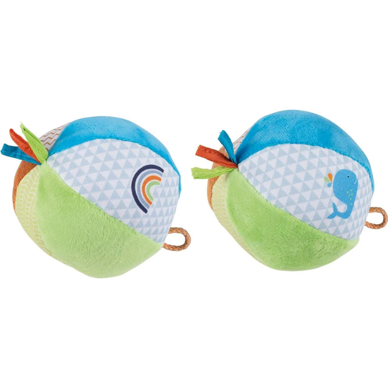 Set de 4 Balles avec grelot - jouet à l'ancienne