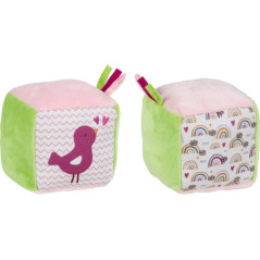 Cube avec grelot et papier qui crépite - Jouet à l'ancienne - Disponible sur Soul Rebel E-Shop