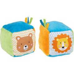 Cube avec grelot et papier qui crépite - Jouet à l'ancienne - Disponible sur Soul Rebel E-Shop