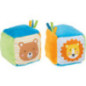 Set de 4 Cube avec grelot et papier qui crépite - jouet à l'ancienne