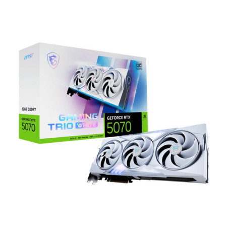 Cartes graphiques - MSI - GeForce RTX 5070 12G GAMING TRIO OC WHITE | Soul Rebel E-Shop
