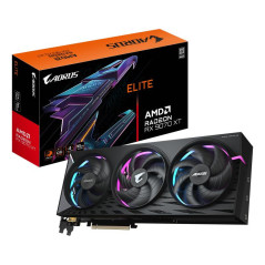 Cartes graphiques - GIGABYTE - AORUS Radeon RX 9070 XT ELITE 16G Carte Graphique - 16 Go GDDR6, 256 bits, PCI-E 5.0, 3100 MHz Fr