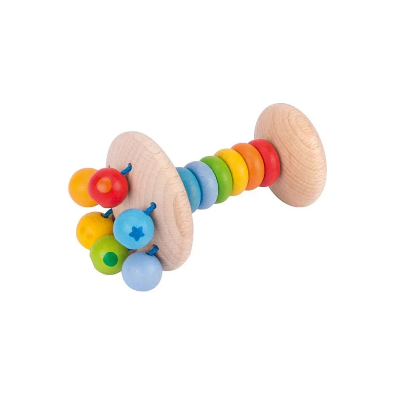 pièce 1 Hochet flexible arc-en-ciel - jouet à l'ancienne
