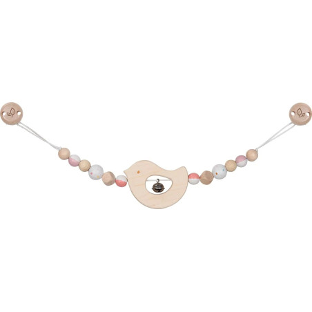 Chaîne de poussette avec clips – oiseau - Jouet à l'ancienne - Disponible sur Soul Rebel E-Shop