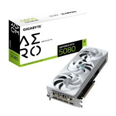 Cartes graphiques - GIGABYTE - GeForce RTX 5080 AERO OC SFF 16G Carte graphique - 16 Go GDDR7, 256 bits, PCI-E 5.0, 2730MHz Core