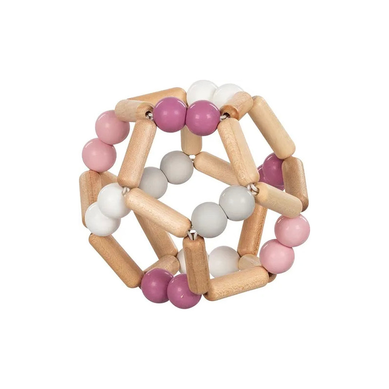 pièce 1 Hochet flexible balle, rose - jouet à l'ancienne