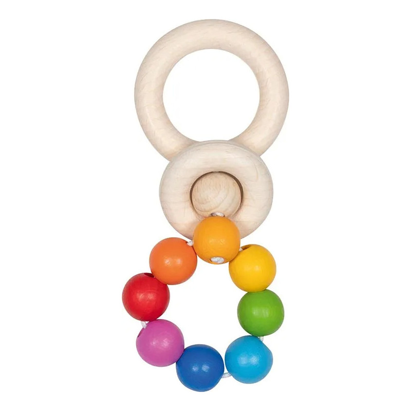 pièce 1 Hochet flexible arc-en-ciel - jouet à l'ancienne