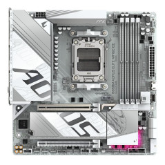 Cartes mères - GIGABYTE - B850M AORUS ELITE WIFI6E ICE Carte Mère - Processeurs AMD Ryzen Série 9000, 12+2+1 phases VRM numériqu